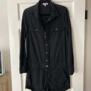 PAIGE Black Jackson Onesie Romper